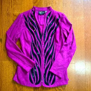 Bob Mackie Wearable Art Sequin Blazer